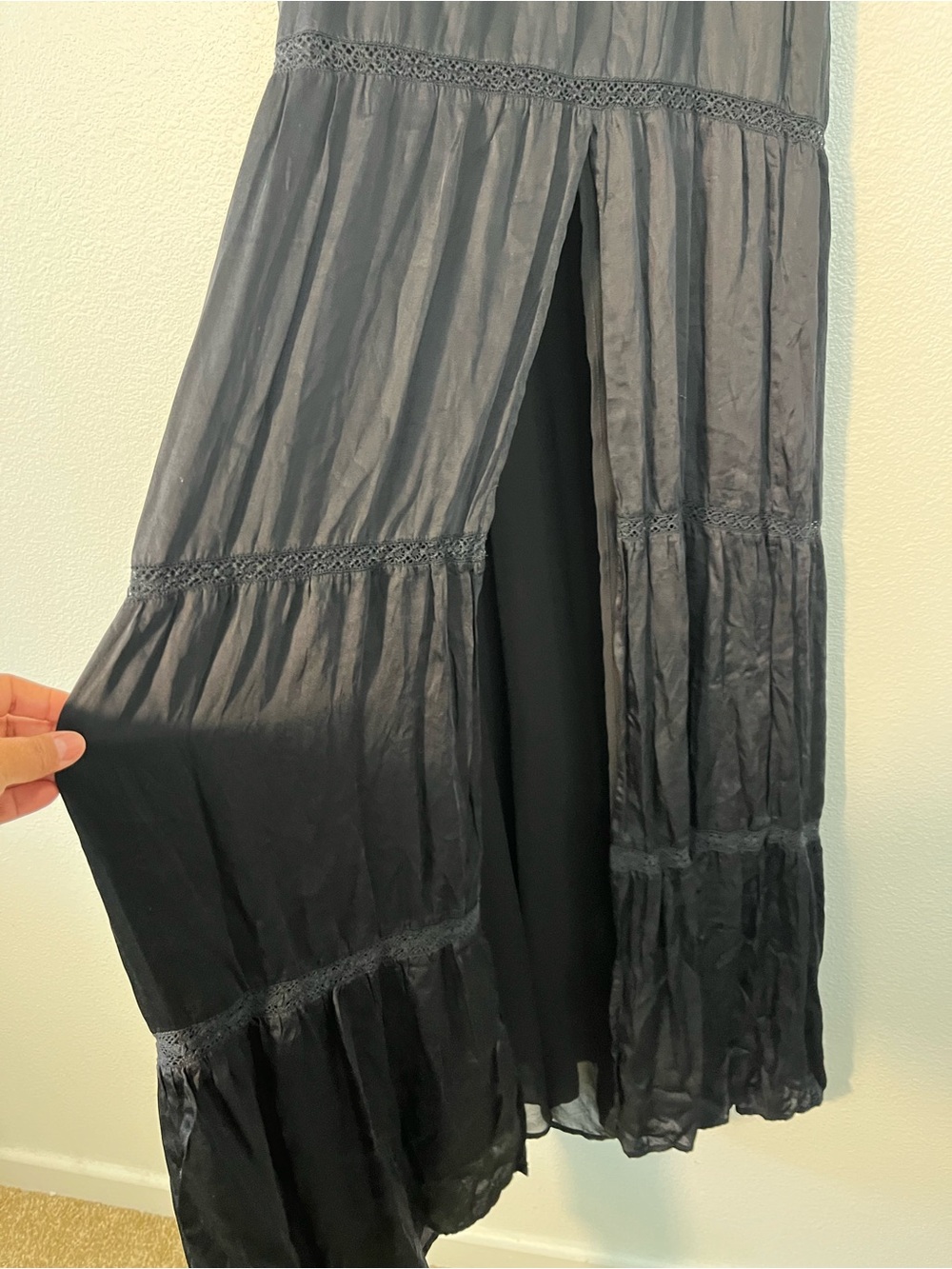 Tularosa Revolve Kalena Maxi Dress Black Night Bohemian Formal Dress XL - Picture 11 of 11
